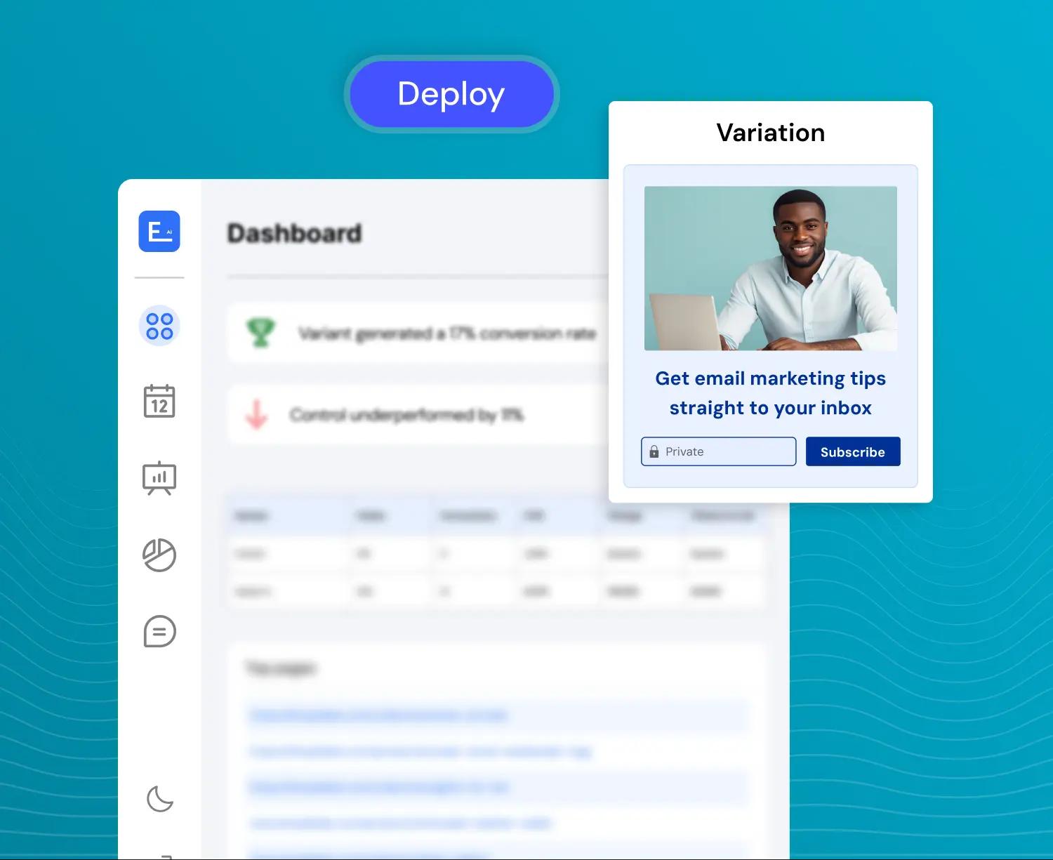 Deploy winning versions quickly